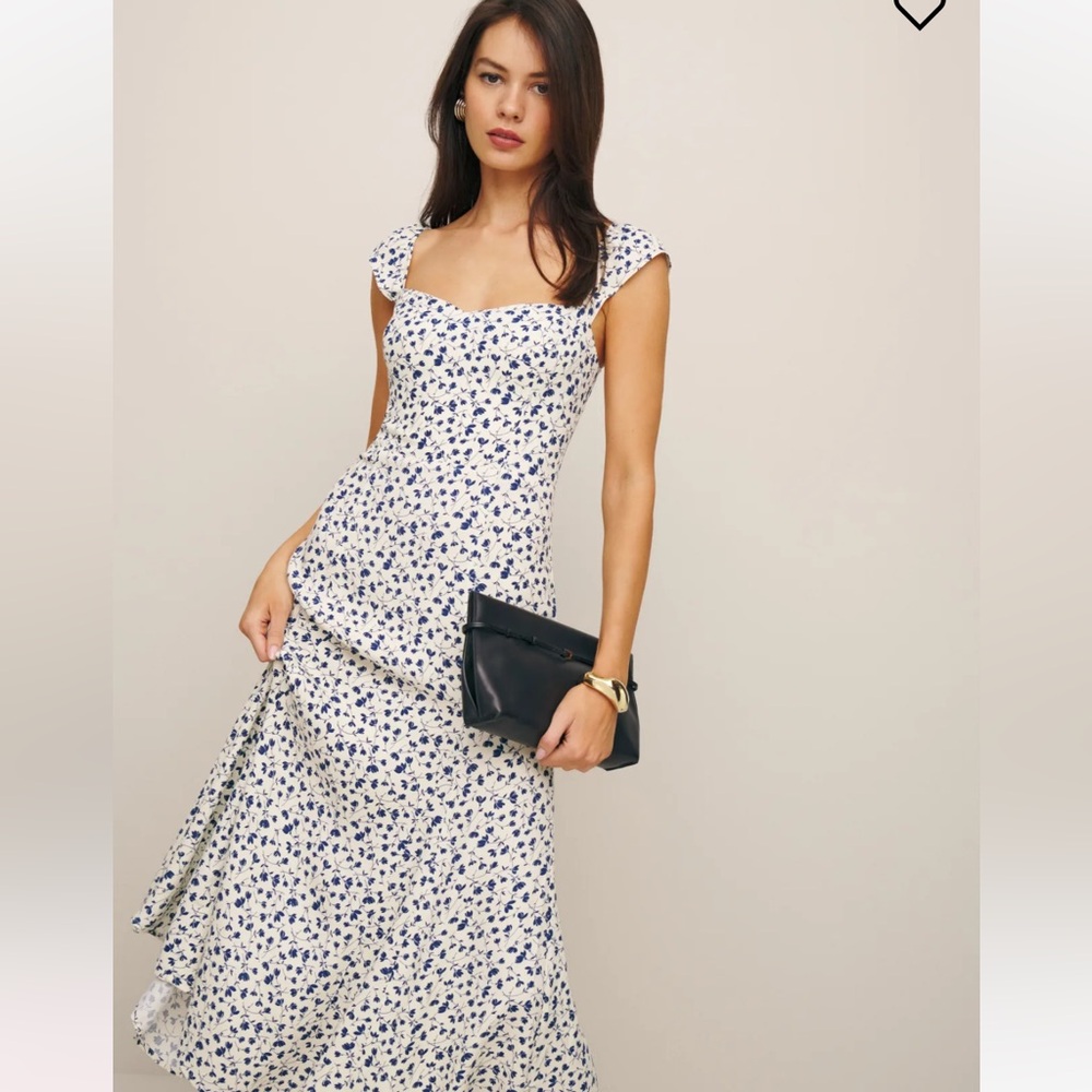 Reformation Bryson Dress in Mykonos